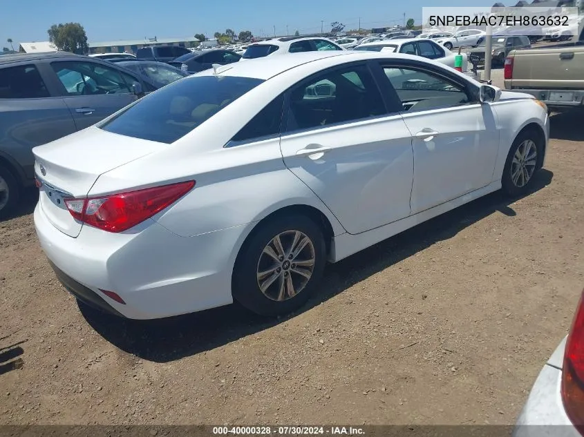 2014 Hyundai Sonata Gls VIN: 5NPEB4AC7EH863632 Lot: 40000328