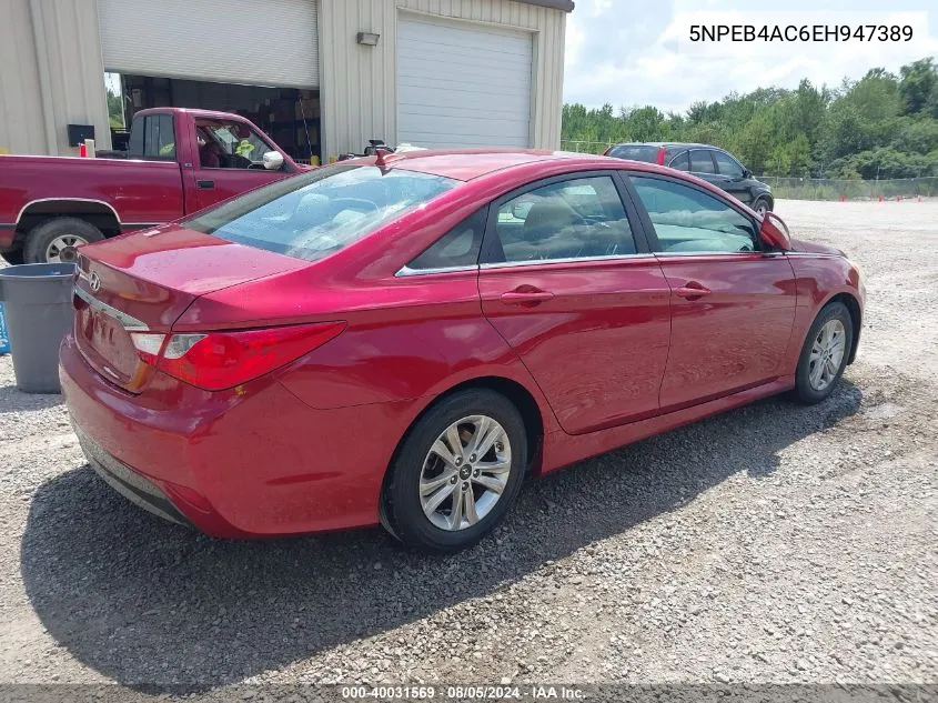 5NPEB4AC6EH947389 2014 Hyundai Sonata Gls