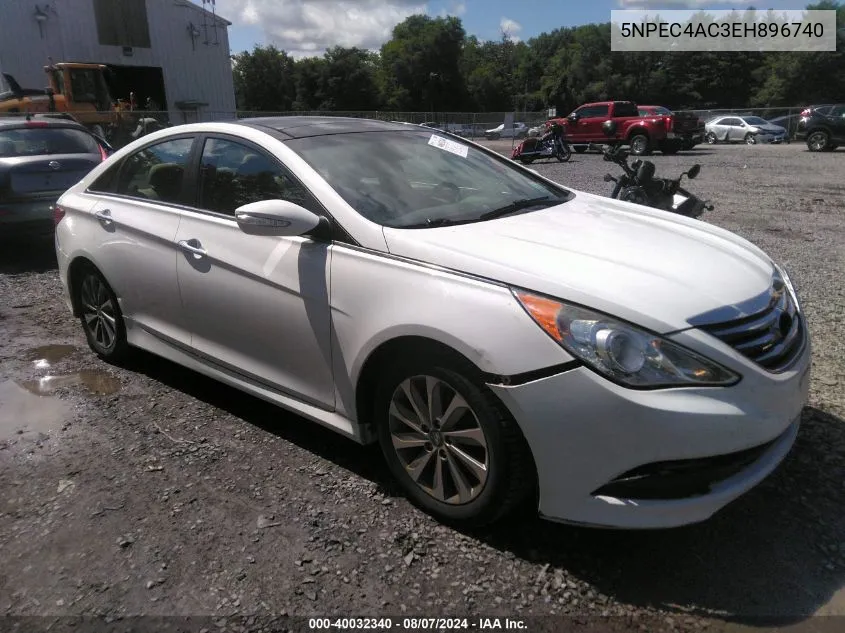 2014 Hyundai Sonata Limited VIN: 5NPEC4AC3EH896740 Lot: 40032340