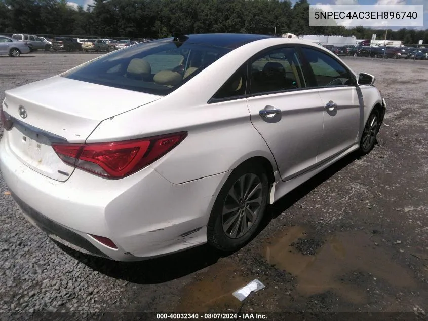 5NPEC4AC3EH896740 2014 Hyundai Sonata Limited