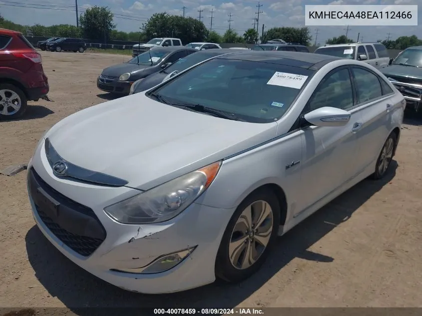 2014 Hyundai Sonata Hybrid Limited VIN: KMHEC4A48EA112466 Lot: 40078459