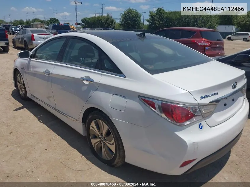 2014 Hyundai Sonata Hybrid Limited VIN: KMHEC4A48EA112466 Lot: 40078459