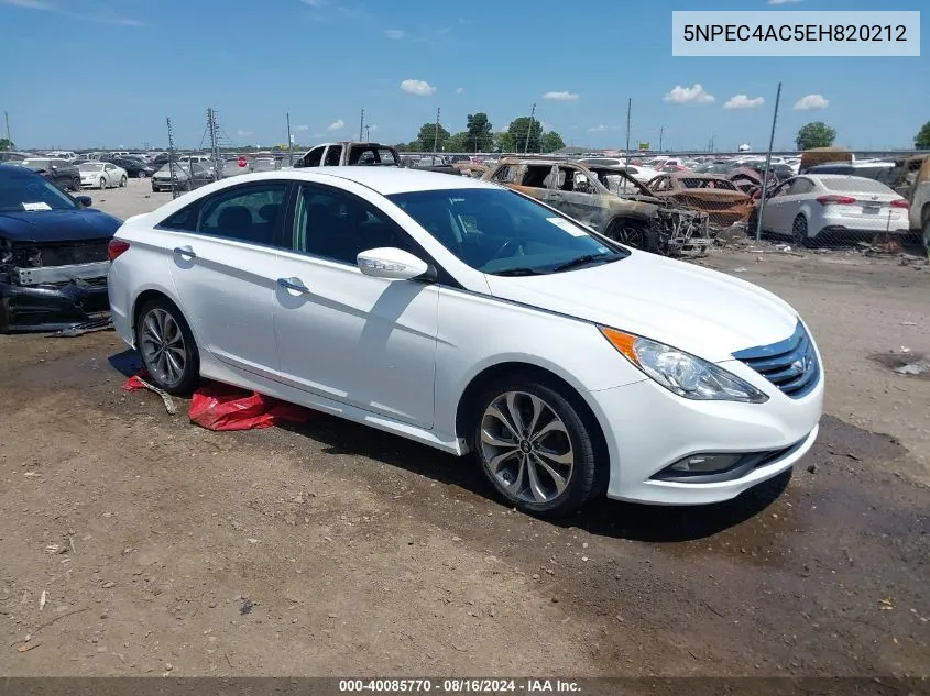 2014 Hyundai Sonata Se VIN: 5NPEC4AC5EH820212 Lot: 40085770