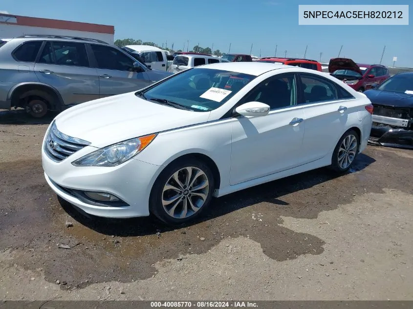 2014 Hyundai Sonata Se VIN: 5NPEC4AC5EH820212 Lot: 40085770