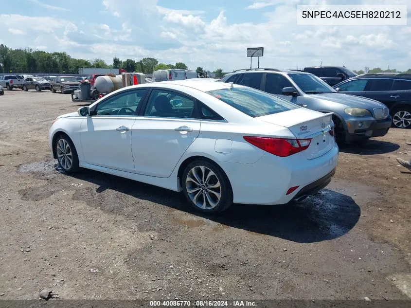 5NPEC4AC5EH820212 2014 Hyundai Sonata Se