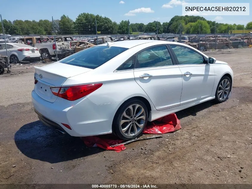 5NPEC4AC5EH820212 2014 Hyundai Sonata Se