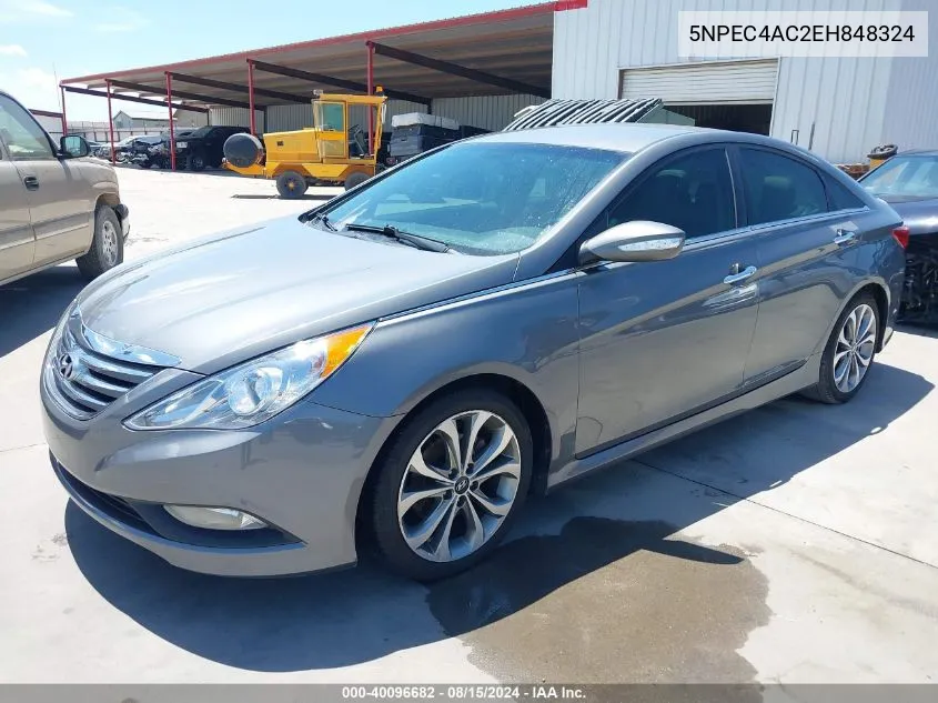 2014 Hyundai Sonata Se VIN: 5NPEC4AC2EH848324 Lot: 40096682