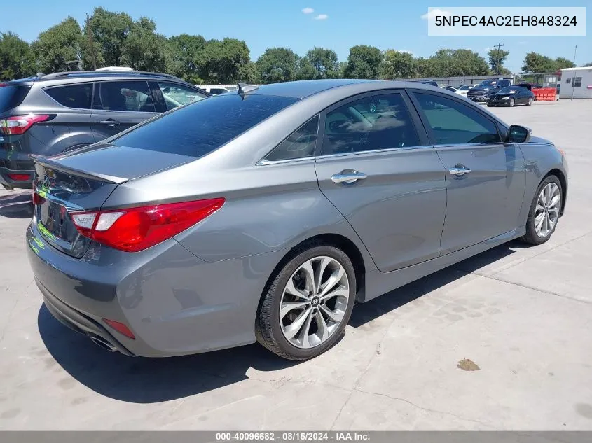 2014 Hyundai Sonata Se VIN: 5NPEC4AC2EH848324 Lot: 40096682