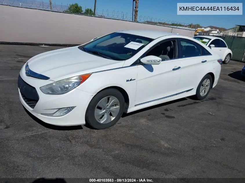 KMHEC4A44EA116434 2014 Hyundai Sonata Hybrid