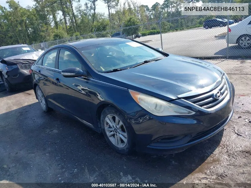 5NPEB4AC8EH846113 2014 Hyundai Sonata Gls