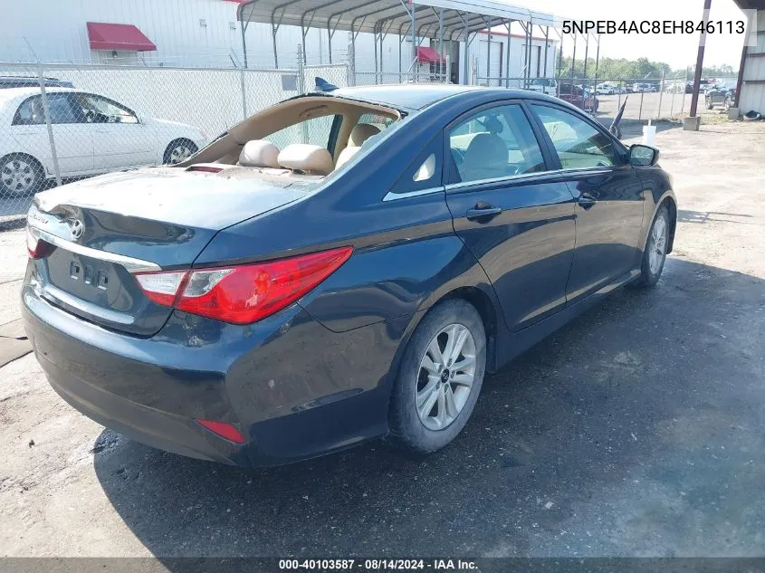 5NPEB4AC8EH846113 2014 Hyundai Sonata Gls