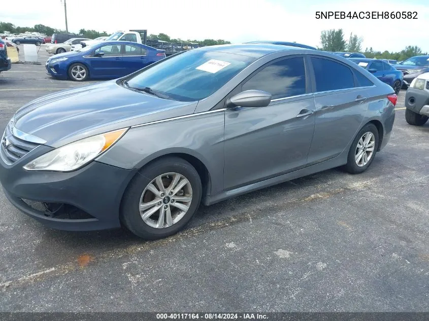 5NPEB4AC3EH860582 2014 Hyundai Sonata Gls