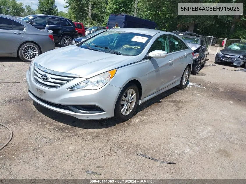 5NPEB4AC8EH915026 2014 Hyundai Sonata Gls