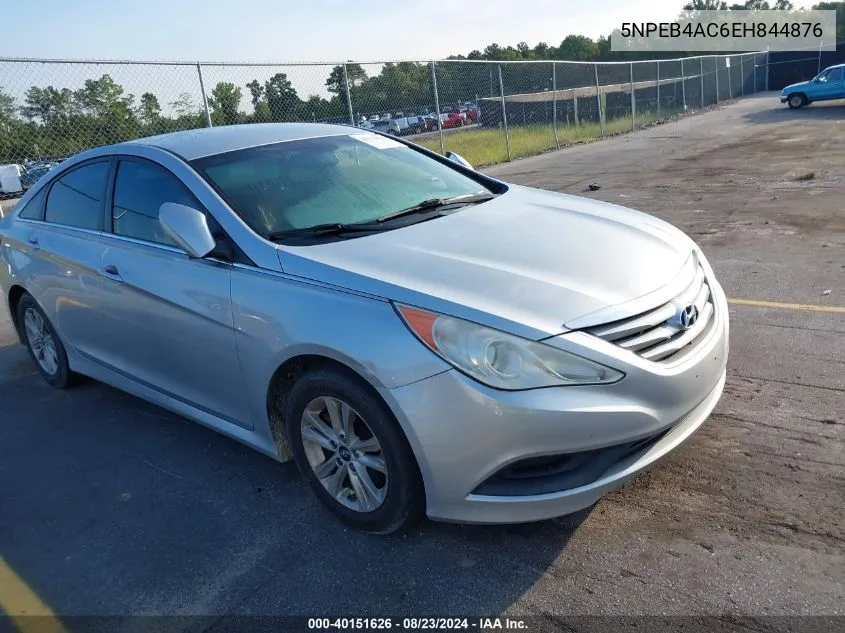 2014 Hyundai Sonata Gls VIN: 5NPEB4AC6EH844876 Lot: 40151626