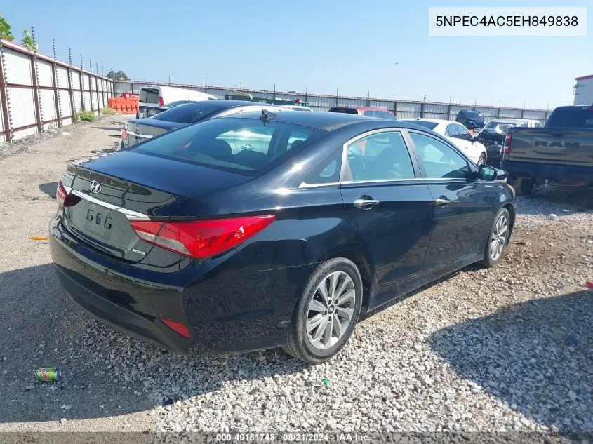 5NPEC4AC5EH849838 2014 Hyundai Sonata Se/Limited