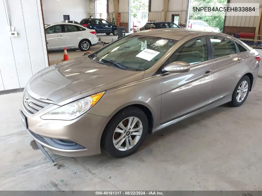 2014 Hyundai Sonata Gls VIN: 5NPEB4AC5EH833884 Lot: 40161317