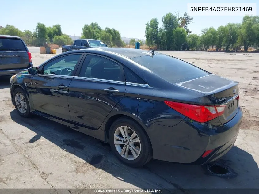 2014 Hyundai Sonata Gls VIN: 5NPEB4AC7EH871469 Lot: 40200115