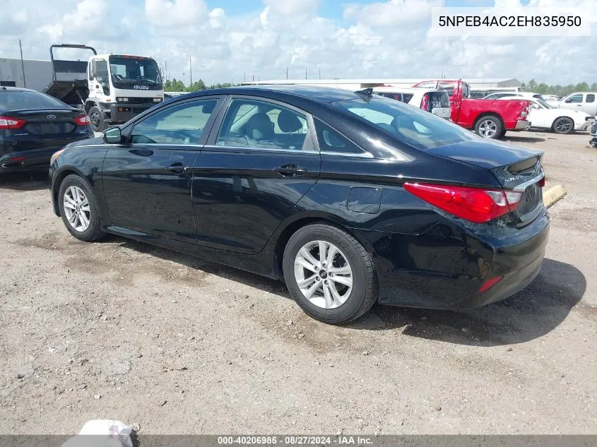 5NPEB4AC2EH835950 2014 Hyundai Sonata Gls