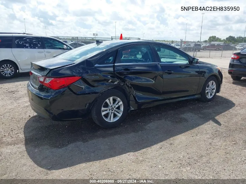 5NPEB4AC2EH835950 2014 Hyundai Sonata Gls