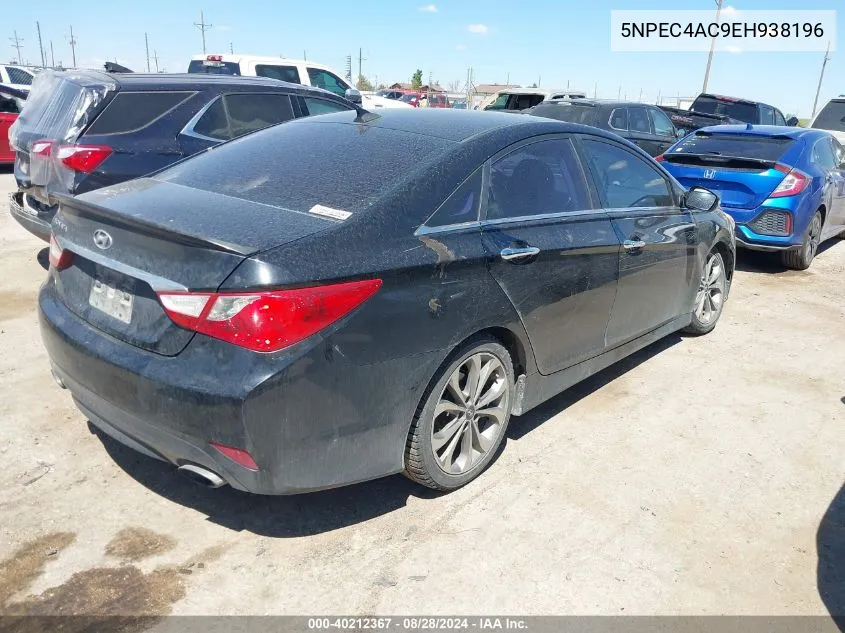 2014 Hyundai Sonata Se VIN: 5NPEC4AC9EH938196 Lot: 40212367