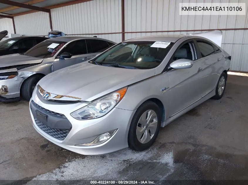 KMHEC4A41EA110106 2014 Hyundai Sonata Hybrid