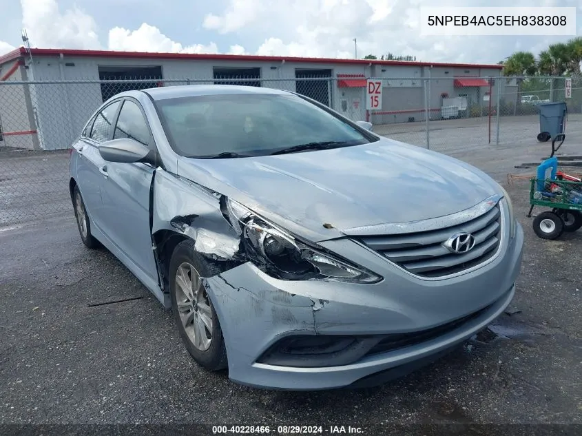 5NPEB4AC5EH838308 2014 Hyundai Sonata Gls