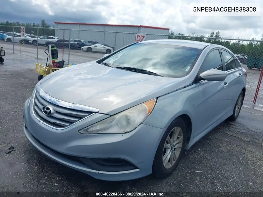 5NPEB4AC5EH838308 2014 Hyundai Sonata Gls