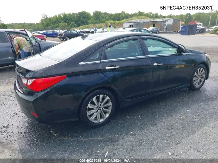 2014 Hyundai Sonata Limited VIN: 5NPEC4AC7EH852031 Lot: 40235088