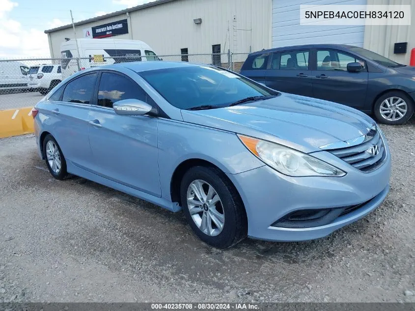 2014 Hyundai Sonata Gls VIN: 5NPEB4AC0EH834120 Lot: 40235708