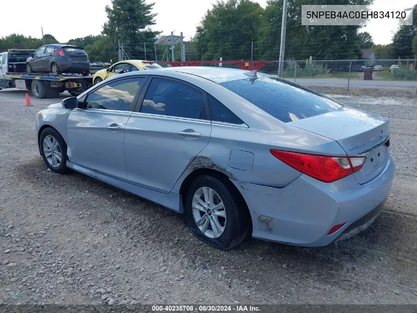 5NPEB4AC0EH834120 2014 Hyundai Sonata Gls