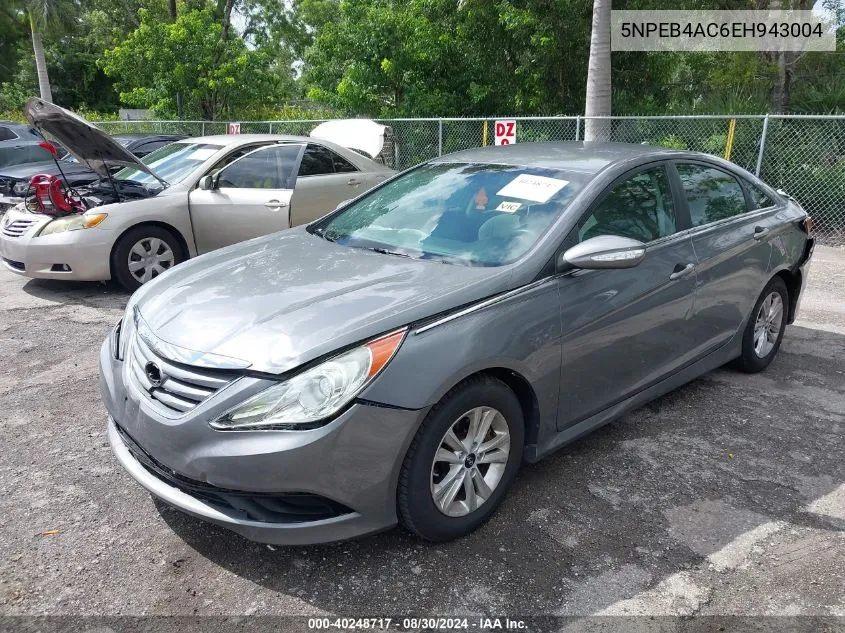 2014 Hyundai Sonata Gls VIN: 5NPEB4AC6EH943004 Lot: 40248717