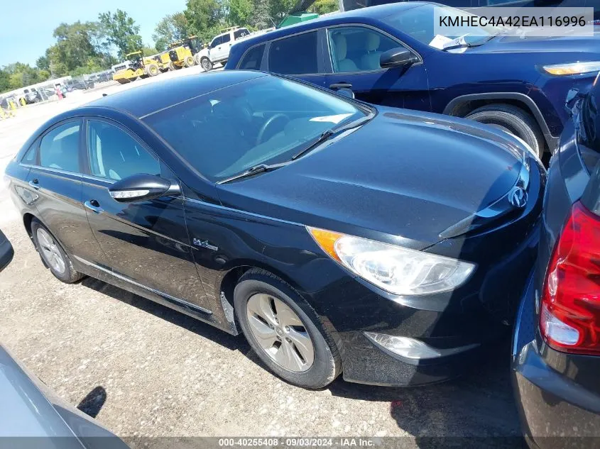 2014 Hyundai Sonata Hybrid VIN: KMHEC4A42EA116996 Lot: 40255408