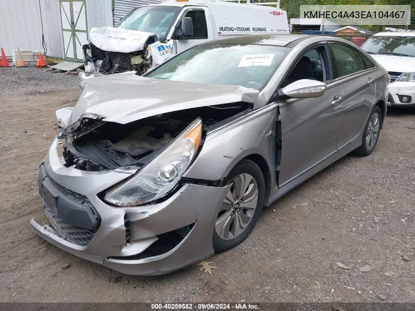 KMHEC4A43EA104467 2014 Hyundai Sonata Hybrid Hybrid