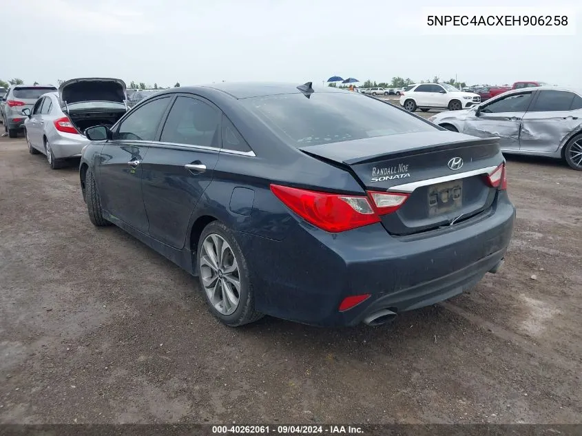 2014 Hyundai Sonata Se VIN: 5NPEC4ACXEH906258 Lot: 40262061