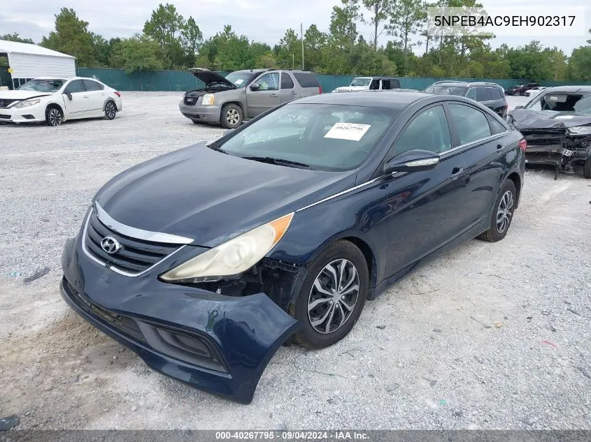 5NPEB4AC9EH902317 2014 Hyundai Sonata Gls