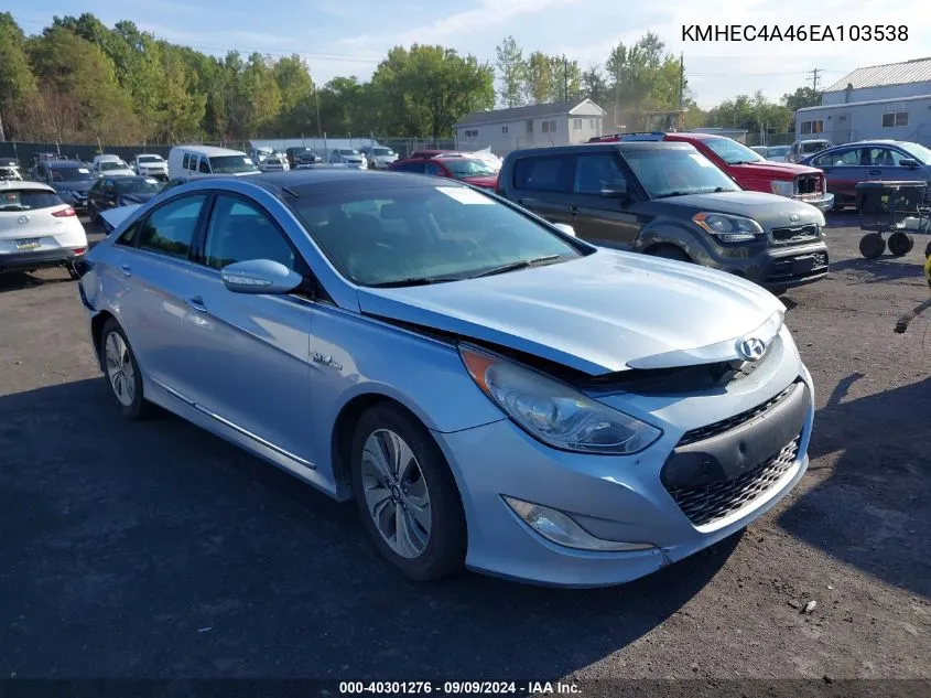 KMHEC4A46EA103538 2014 Hyundai Sonata Hybrid Limited