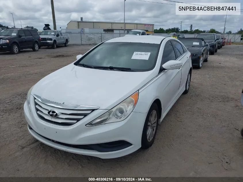 2014 Hyundai Sonata Gls VIN: 5NPEB4AC8EH847441 Lot: 40306216