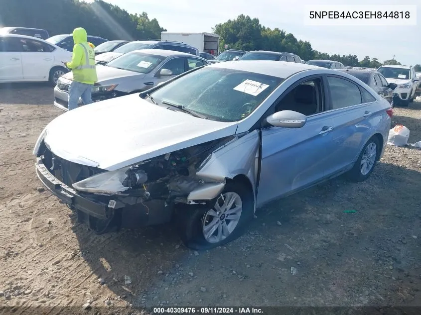 2014 Hyundai Sonata Gls VIN: 5NPEB4AC3EH844818 Lot: 40309476