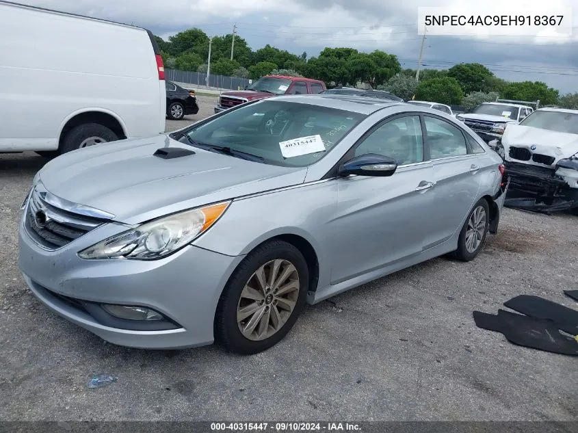 2014 Hyundai Sonata Limited VIN: 5NPEC4AC9EH918367 Lot: 40315447