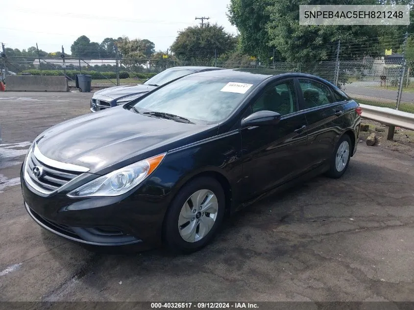 5NPEB4AC5EH821248 2014 Hyundai Sonata Gls