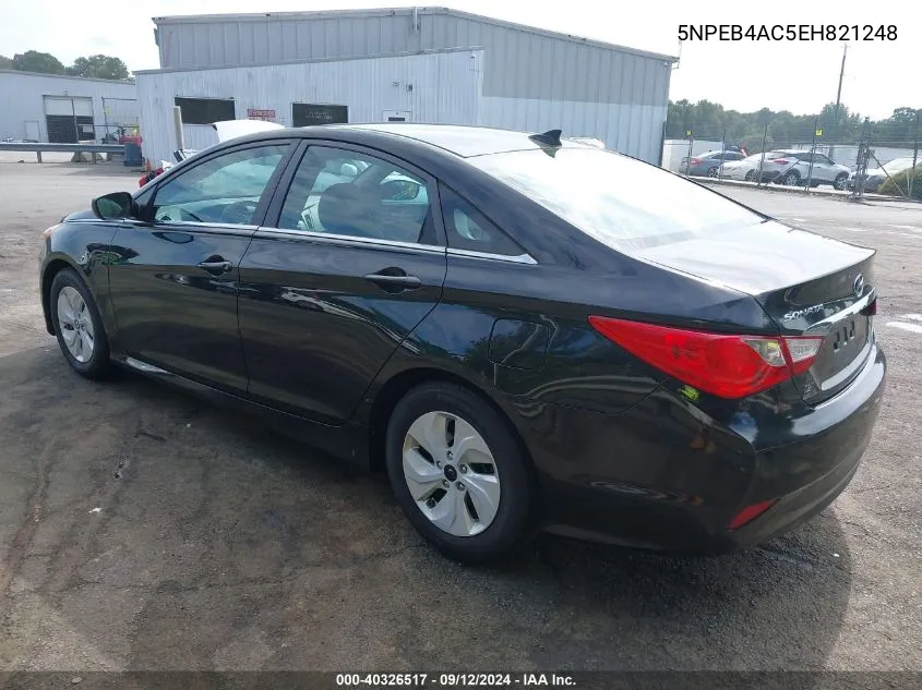 5NPEB4AC5EH821248 2014 Hyundai Sonata Gls