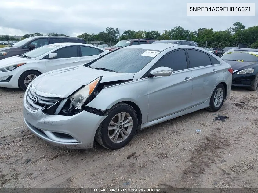 2014 Hyundai Sonata Gls VIN: 5NPEB4AC9EH846671 Lot: 40330631