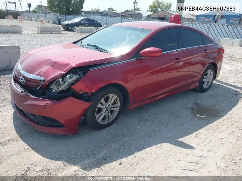 2014 Hyundai Sonata Gls VIN: 5NPEB4AC3EH907383 Lot: 40342979