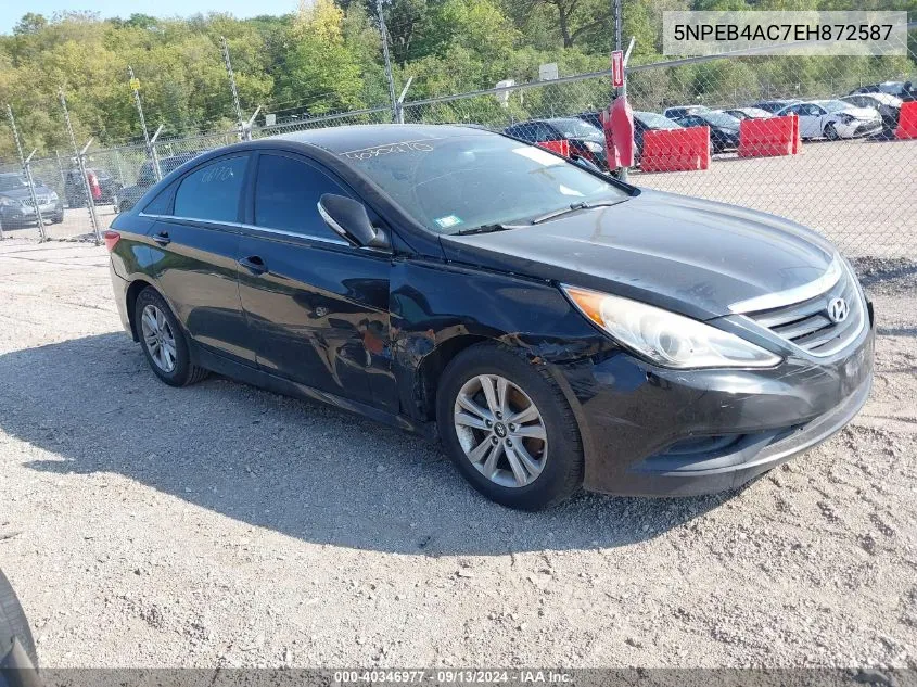 5NPEB4AC7EH872587 2014 Hyundai Sonata Gls