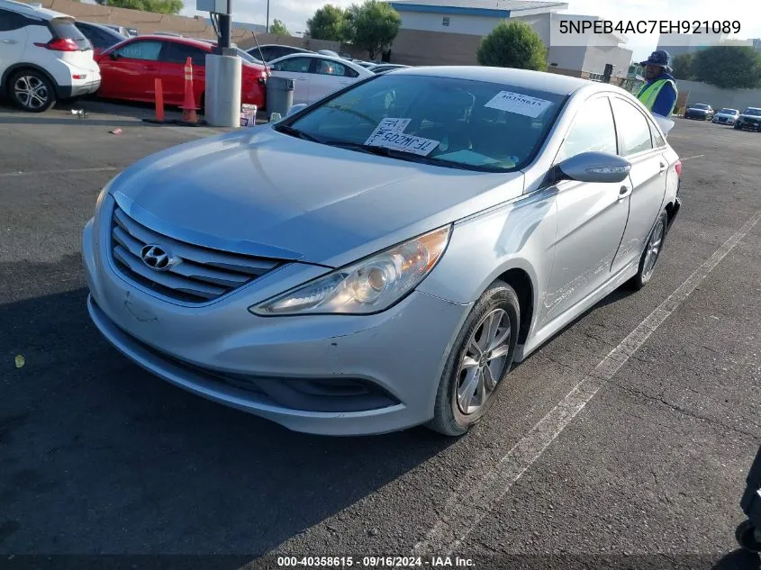 2014 Hyundai Sonata Gls VIN: 5NPEB4AC7EH921089 Lot: 40358615