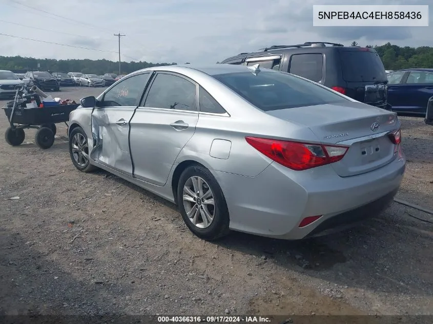 2014 Hyundai Sonata Gls VIN: 5NPEB4AC4EH858436 Lot: 40366316