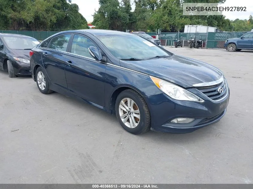 5NPEB4AC3EH927892 2014 Hyundai Sonata Gls