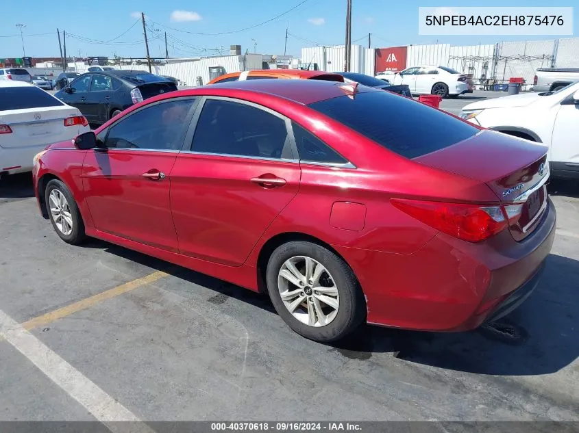 2014 Hyundai Sonata Gls VIN: 5NPEB4AC2EH875476 Lot: 40370618