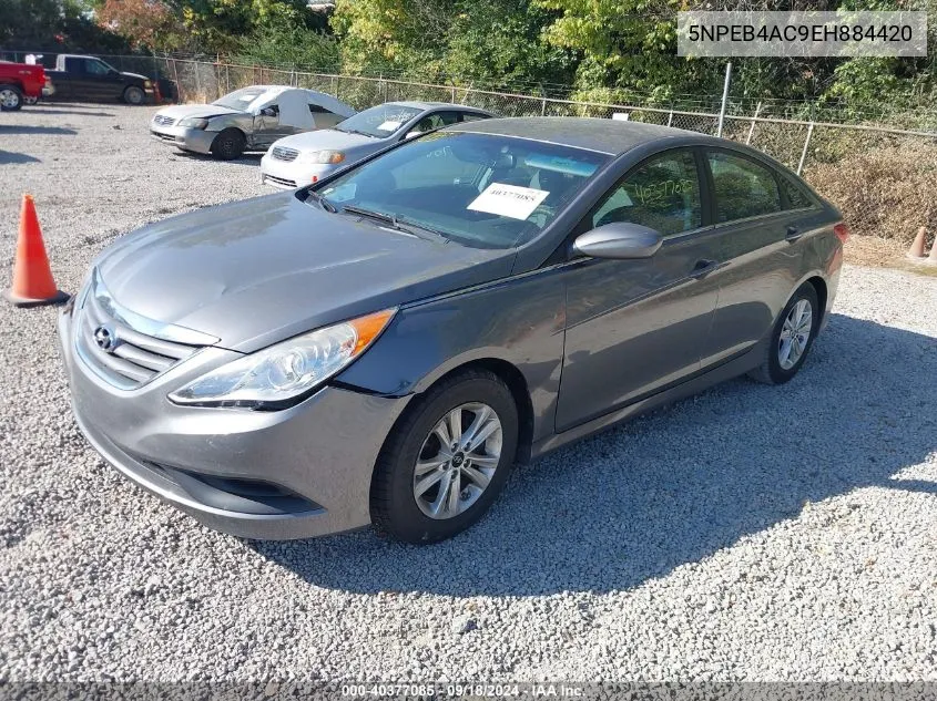 2014 Hyundai Sonata Gls VIN: 5NPEB4AC9EH884420 Lot: 40377085