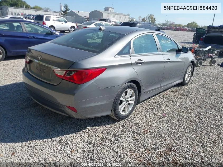 2014 Hyundai Sonata Gls VIN: 5NPEB4AC9EH884420 Lot: 40377085